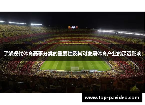 了解现代体育赛事分类的重要性及其对发展体育产业的深远影响